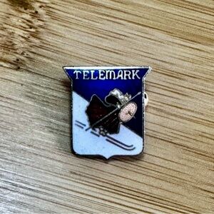 Telemark Ski Resort Shield Enamel Pin